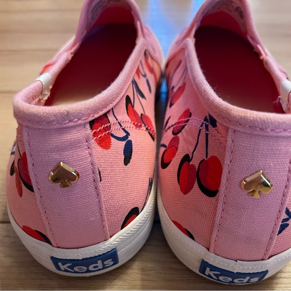 KATE SPADE NEW YORK x KEDS WOMEN’S CHERRY DOUBLE DECKER SNEAKERS PINK - Picture 4 of 7